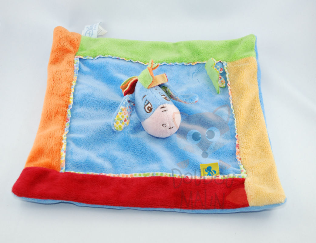  baby comforter eeyore blue orange red green leaf bee 